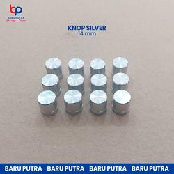 Knop Potensio Metal Polos Silver 14mm (1Pcs)