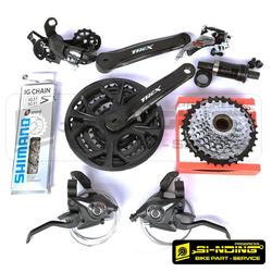 Terbaru- Groupset Crankset Sepeda 3 X 8 Speed Shimano Megarange Tourney Drat 34 T Buruan Sebelum Kehabisan