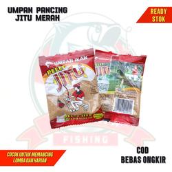 Umpan pancing pelet jitu merah isi 5