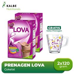 Buy 2 Prenagen Lova Cokelat 120G Free Gelas