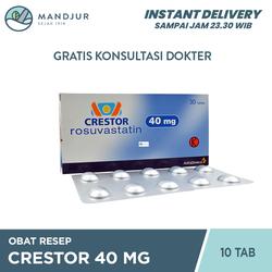 Crestor 40 mg 10 Tablet / Obat Kolesterol