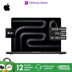 Macbook Pro M3 Max 14" inch 2023 iBox 48GB 512GB 1TB Grey Silver Pro - 18/512 Black, Harga Normal