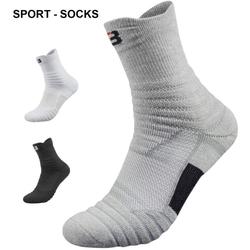 Kaos Kaki Panjang Sport Tebal Olahraga Gym Lari Men Socks