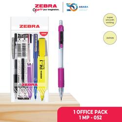 Zebra Paket Alat Tulis Pulpen Gel Sarasa highlighter pensil mekanik refill sarasa - Dapat 6 produk