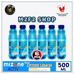 Mizone White Isotonic Lychee Lemon White Tea - 500 ml (Harga 6 Pcs)