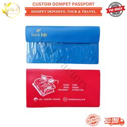 Custom Dompet Deposito Bank / Dompet Passport tour & travel Hotprint