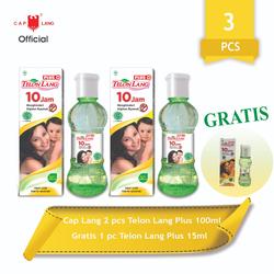 Cap Lang 2 pcs Telon Lang Plus 100ml Gratis 1 pcs Telon Lang Plus 15ml