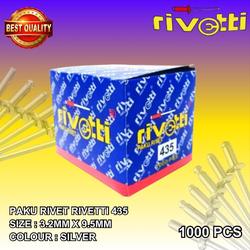 Paku Rivet Aluminium Rivetti 435 size 3,2x9,5mm Silver 1000pcs