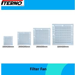 Filter Fan 148X148 204X204 255X255 320X320mm Plastik untuk Cooling Axial Fan Panel Iterno