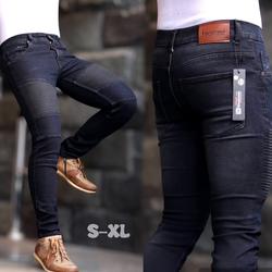Celana Jeans Bikers Pria slim Fit Stretch - G6, L