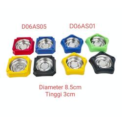 SK - HARGA PER 1 PC ORI WITH BUBBLE Asbak Stainless Steel WARNA WARNI MOTIF VARIASI / Colorful STAR AND SQUARE ASHTRAY