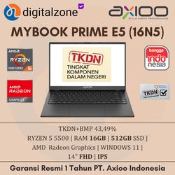 AXIOO MYBOOK PRIME E5 16N5 TKDN - R5 5560U 16GB 512GB W11 PRO 14FHD IPS BK 1Y (MODEL HYPE 5)