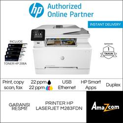 Printer HP M283FDN Colour Laserjet 283FDN Lan (7KW74A) Garansi Resmi - M283FDN