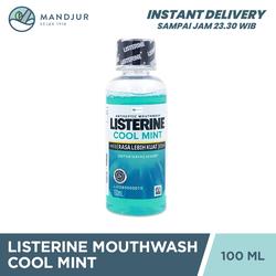 Listerine Cool Mint Mouthwash 100 mL - Mencegah Bau Mulut dan Plak