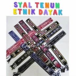Syal Tenun Etnik Dayak Kalimantan Aksesoris Pendaki Gunung