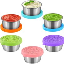 Wadah Saos sambal Bento Bekal anak Sauce Cup Container Bahan Stainless Steel 304 perlengkapan bekal sekolah