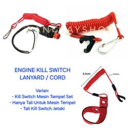 Kill Switch Cord / Lanyard Untuk On / Off Mesin Tempel Kapal Speedboat atau Jetski