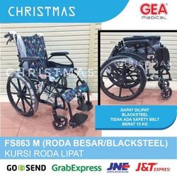 KURSI RODA LIPAT GEA BLACKSTEEL FS 863 M - RODA BESAR
