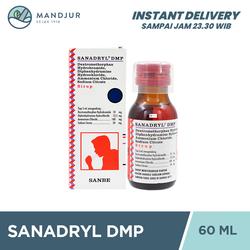 Sanadryl DMP Sirup 60 mL - Obat Batuk Kering dan Batuk Alergi