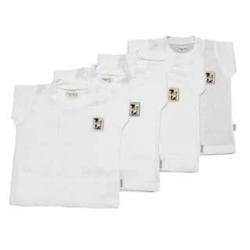 Hachi Kaos Oblong Pendek Putih  uk: 32-36 Isi: 3pc