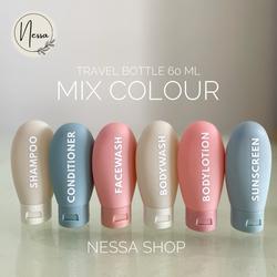Botol Shampoo Travel 60 ml Portable (Gampang di Squeeze)