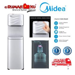 Dispenser MIDEA YD1634 Dispenser Galon Bawah IC Cool 190 Watt YD-1634 W WHITE