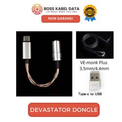 Devastator Type-C to 3.5 4.4 DAC dongle Ve Electronics