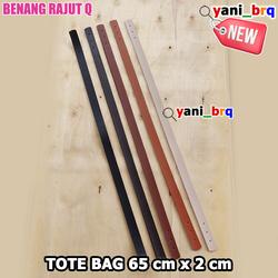 TALI TAS TOTE BAG LEBAR 2 cm PANJANG 65 cm BAHAN KULIT SINTETIS HARGA per pasang ( isi 2 pcs)