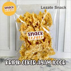 Kripik Ceker Ayam 100GR Murah Gurih Renyah Tanpa Tepung / Keripik Kulit Ceker Cakar Ayam Kiloan Kualitas Super Snack Asin Food Cemilan Makanan
