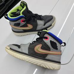 jordan 1 high react black particle grey