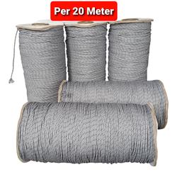 Per 20 Meter Tali Microcord 1,5mm Stok Garment Bahan Gelang Kalung Kerajinan Tangan
