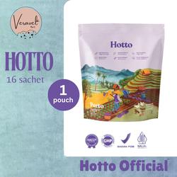 Hotto Purto Superfood Multigrain dengan Ubi Ungu 1 pouch isi 16 sachet official original sereal oat ubi ungu sarapan sehat rendah kalori