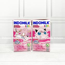 Susu Indomilk UHT Kids 115 ml 1 karton/dus Isi 40 pcs - Strawberi