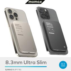 ORIGINAL MagSafe PowerBank Momax Q Mag X 5000 mAh Qi Wireless Slim Magnetic 15W Charge Charging 5000mAh Power Bank