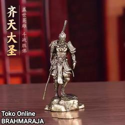 Patung Sun Go Kong Sun Wu Kong Sedang BERPERANG Bahan Dari Logam Kuningan
