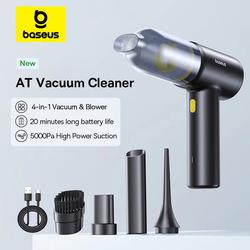 BASEUS CAPSULE CAR VACUUM CLEANER PORTABLE PENGHISAP DEBU MOBIL - Hitam