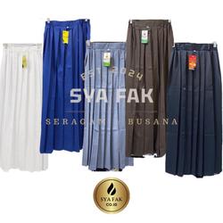 ROK PANJANG REMPEL Sekolah SMP SMA SMK Rok Rempel Perempuan Seragam Sekolah BIRU ABU PUTIH HITAM COKLAT Pramuka