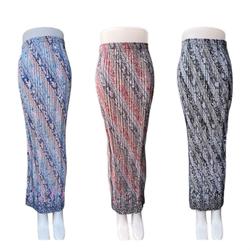 ROK BATIK PLISKET MOTIF LARAS / BAWAHAN KEBAYA JUMBO / ROK PESTA KONDANGAN / ROK WISUDA / ROK MODERN Katun Panjang Nyaman Tebal Wanita Mewah Formal