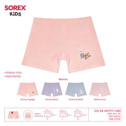 Celana Dalam Boxer Anak Cewek Hotpants Short Anak Perempuan Katun Mix 777 Sorex Kids