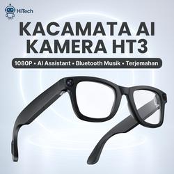 Kacamata AI Kamera HT3 – 1080p Video Stabilizer, AI Voice Assistant & Translator Glasses rekam
