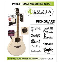 Paket Hemat Aksesoris Gitar Pickguard Stiker Gitar Mix Dewasa senar  gitar