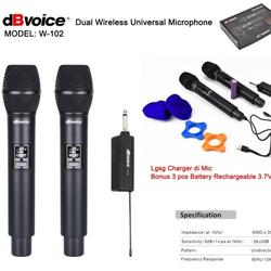 Mic Wireless dB Voice W 102 / dBvoice W102 Rechargeble  Original