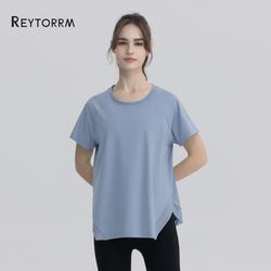 Reytorrm Kaos Sport Baju Lengan Pendek Wanita Olahraga Gym Yoga T-shirt  Oversize.（DX022)
