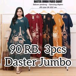 90rb Dapat 3pcs | Daster Jumbo Aneka Motif Kekinian Ld 125 Lengan Pendek Busui Kancing Depan Bumil Nyaman
