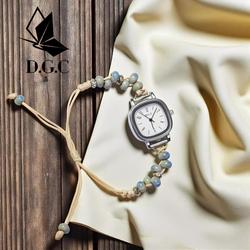 DGC W484 Jam Tangan Quartz Wanita Fashion Serut  Jam Tangan Wanita Dengan  Gadis Santai COD Watches
