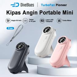DIVEBLUES Kipas Portable Genggam kipas mini portable kencang Mini Fan kipas angin portable Kipas Tangan Cute High-Speed 19500RPM