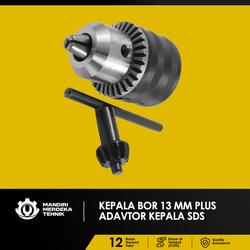 PRODUK BAGUS!!! Kepala Bor 13 mm Plus Adavtor Bor SDS Dril Chuck Bor Kayu atau Besi