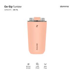 [Domma] 350 ml Go-Sip Tumbler Double Wall Stainless Steel Insulated Water Bottle Botol Minum Thermos Kopi Teh Mug Vacuum