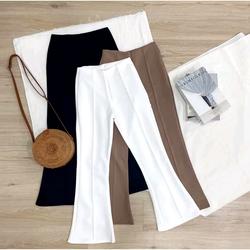 Celana Panjang Wanita Cutbray Scuba Premium Tebal Tidak Nerawang Nyaman Melar - ALDR Collection - Putih, Kaki, Hitam, Cream, Standar, Navy, Mocca