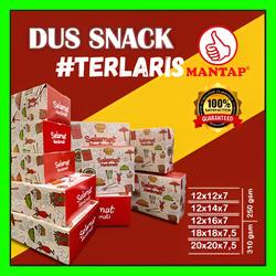 50pc Box Kardus Snack Kue 12x12 12x14 12x16 16x16 14x10 / Dus Kotak Roti Kue Snack Motif Print 12 x 12 - 12 x 14 - 12 x 16 - 16 x 16